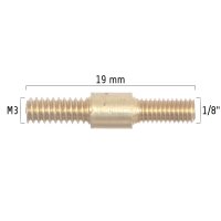 Gewindeadapter M3-Außen auf 1/8"-Außen