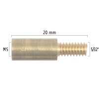 Gewindeadapter M5-Innen auf 5/32"-Außen