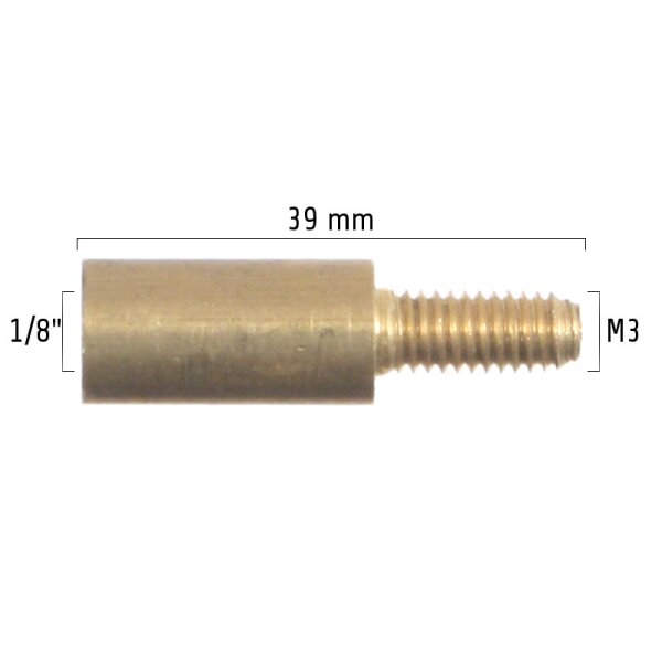 Gewindeadapter 1/8"-Innen auf M3-Außen