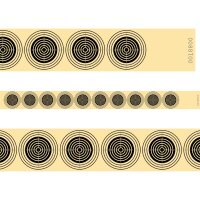 Luftgewehr 10er Streifen für 10 Meter in schwarz -...