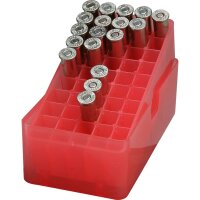 MTM Patronenbox mit Stülpdeckel E-50-38-29 rot-transparent