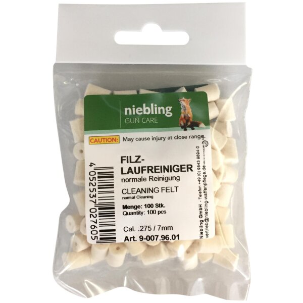 Niebling Laufreiniger Normal Kaliber 7 mm / .275 - 100 Stück