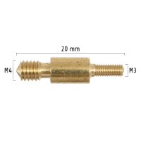 Gewindeadapter M4-Außen auf M3-Außen