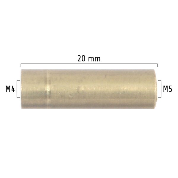 Gewindeadapter M4-Innen auf M5-Innen