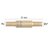 Gewindeadapter M4-Außen auf 8/32"-Außen