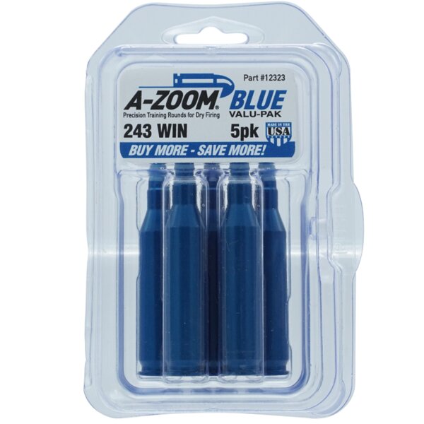 A-Zoom Pufferpatrone BLUE für Büchsen .243