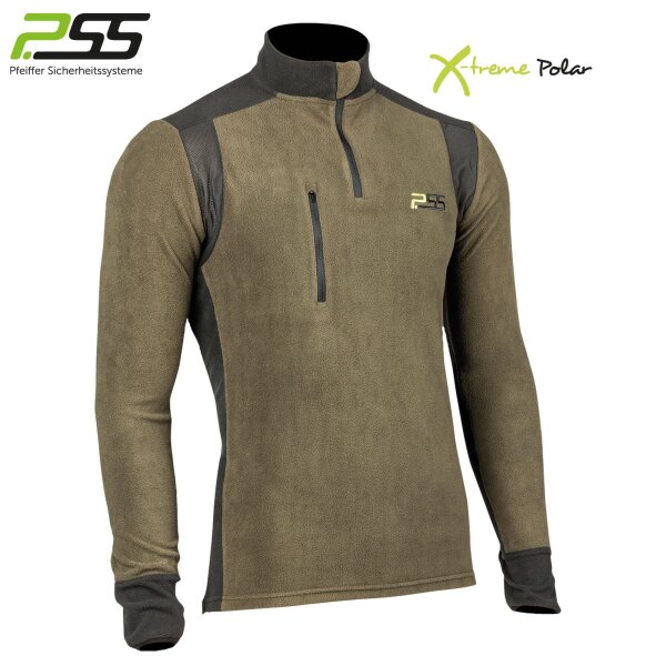 PSS Shirt Flecce X-Treme POLAR grün/schwarz - XXL