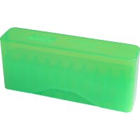 MTM Patronenbox mit Stülpdeckel J-20-MLD-16 grün-transparent