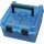 MTM Patronenbox mit Klappdeckel mit Griff R-100-MAG-24 blau-transparent