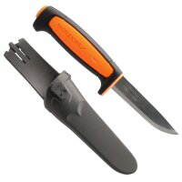 Morakniv Basic 511 aus Carbonstahl in Schwarz und Orange