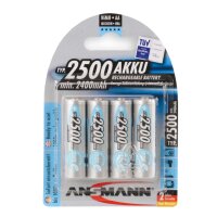 ANSMANN NiMH Akku Mignon AA Typ 2500 min. 2400 mAH maxE...