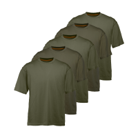 Wald & Forst T-Shirts oliv im 5er Pack