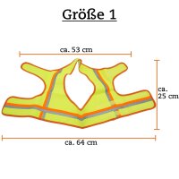 Reflektor-Weste für Hunde - Größe 1