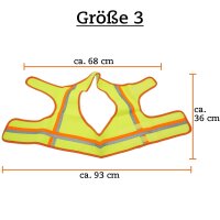 Reflektor-Weste für Hunde - Größe 3