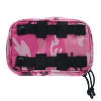 Aufbewahrungstasche mit MOLLE-System pink-camouflage 130 x 200 mm