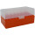 WPW Patronenbox Kaliber 6 mm / 6 mm PPC - 50 Stück orange-transparent mit Klappdeckel