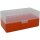 WPW Patronenbox Kaliber 6 mm / 6 mm PPC - 50 Stück orange-transparent mit Klappdeckel