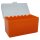 WPW Patronenbox Kaliber 338L / 300WM - 32 Stück orange-transparent mit Klappdeckel