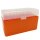 WPW Patronenbox Kaliber 338L / 300WM - 50 Stück orange-transparent mit Klappdeckel