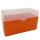 WPW Patronenbox Kaliber 338L / 300WM - 50 Stück orange-transparent mit Klappdeckel